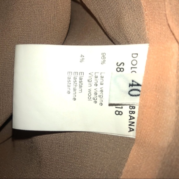 DOLCE & GABBANA] Set: Wool Black Blazer Suit Jacket & Pants - Picture 10 of 16